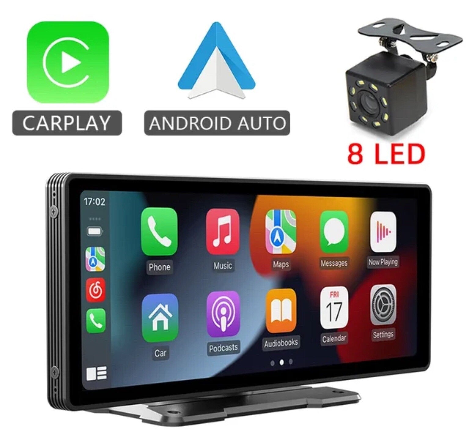 10.26 Inch Car Mirror Radio Video Player Universal Wireless + Reverse Camera