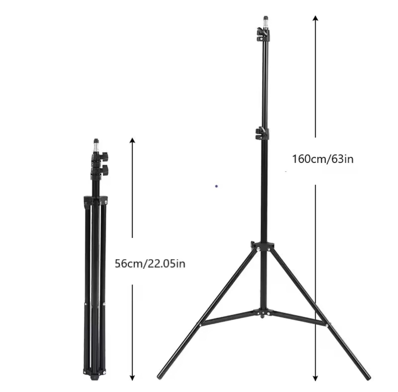 160cm Live Broadcast Tripod Landing Type Camera Anchor Selfie Light Frame Metal