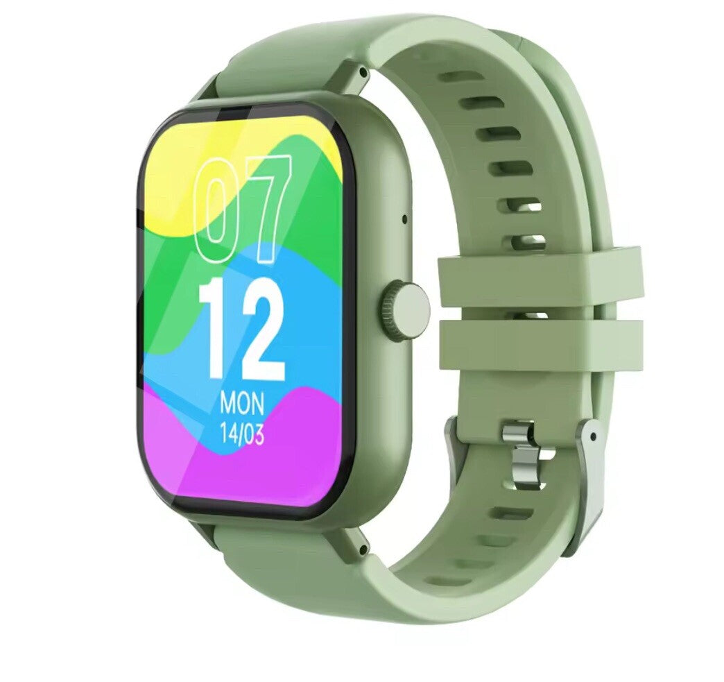 1.99 Bluetooth Smart Watch Men Women Full Touch Screen Sports Fitness- Green